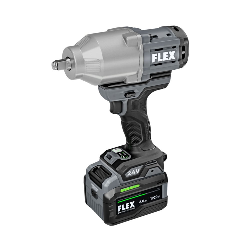 Llave de impacto inalámbrica de 24 voltios con velocidad variable y sin escobillas de 1/2 pulgadas (batería incluida) FX1471-1H