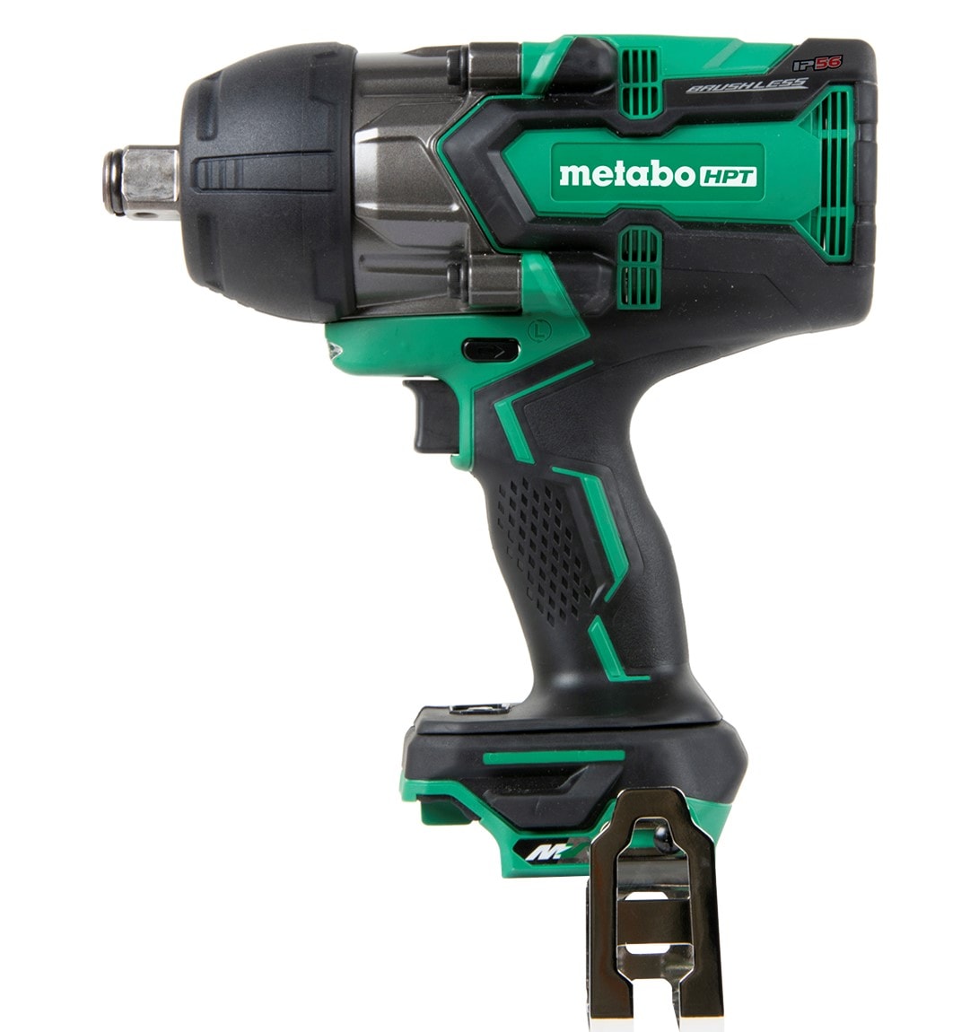 Llave de Impacto Inalámbrica Metabo HPT MultiVolt de 36 voltios con Velocidad Variable y Motor sin Escobillas, Capaz de Funcionar con Batería Híbrida de 1/2 pulgada. Modelo WR36DAQ4M.