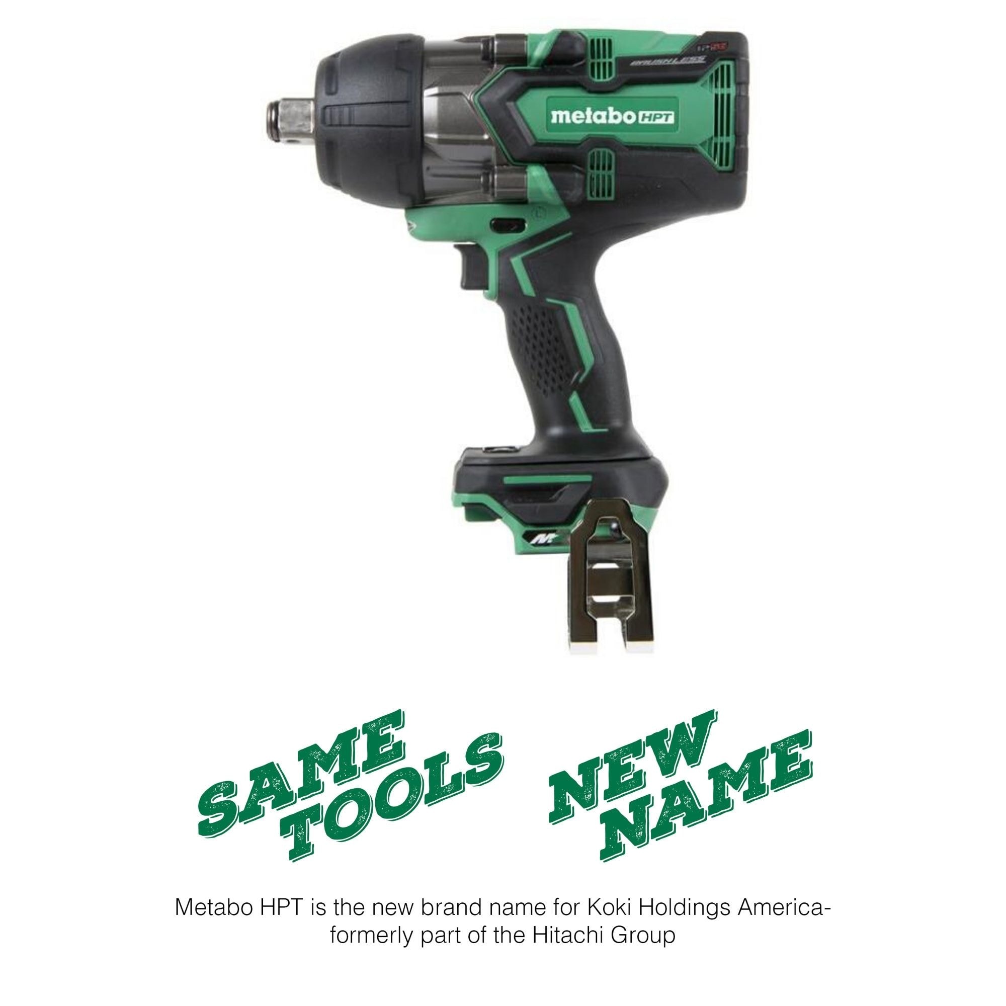Llave de Impacto Inalámbrica Metabo HPT MultiVolt de 36 voltios con Velocidad Variable y Motor sin Escobillas, Capaz de Funcionar con Batería Híbrida de 1/2 pulgada. Modelo WR36DAQ4M.