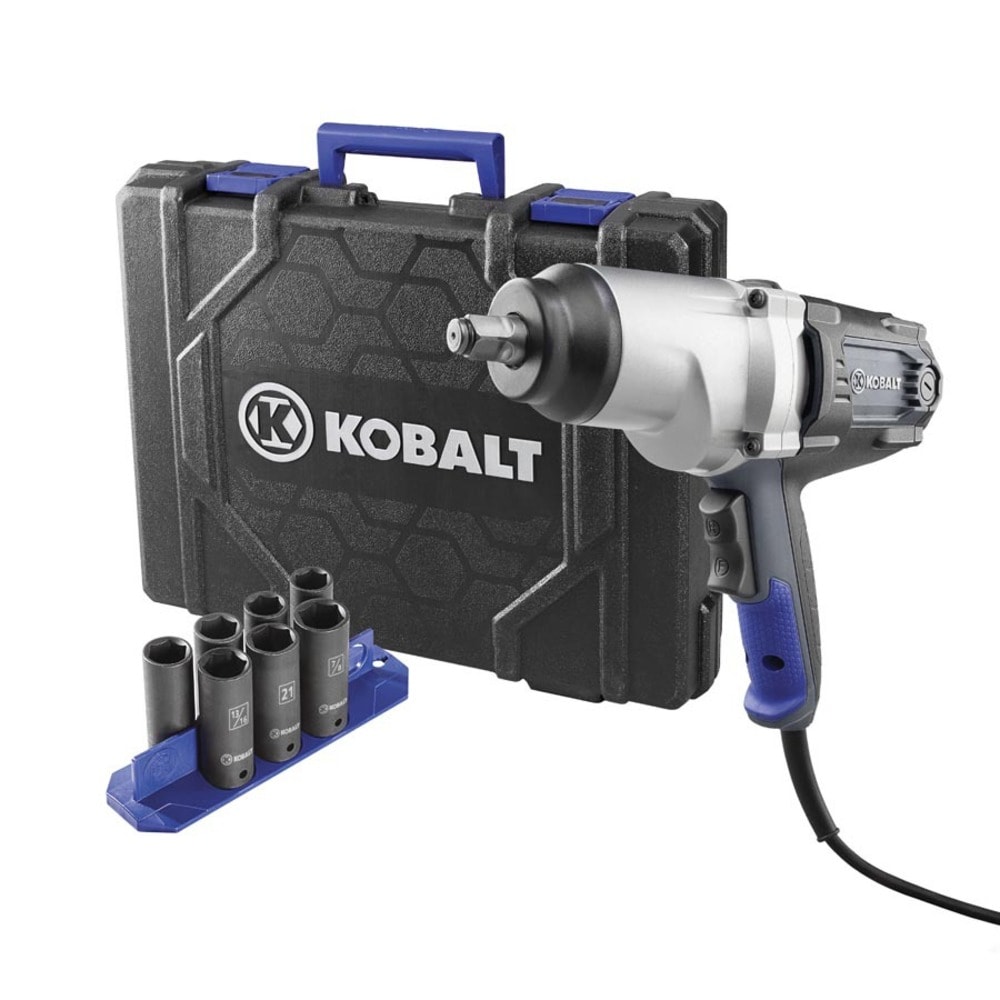 Llave de impacto con cable Kobalt de 8 amperios y 1/2 pulgadas de unidad 6904
