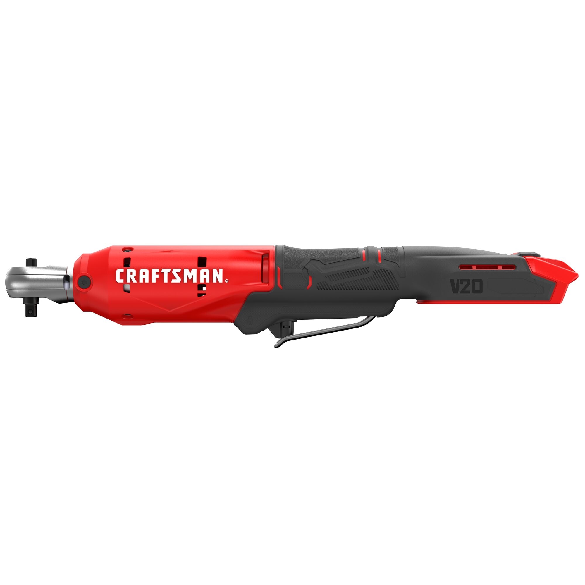 Llave de trinquete inalámbrica CRAFTSMAN V20 de 20 voltios Max con velocidad variable de 1/4 pulgadas CMCF934B