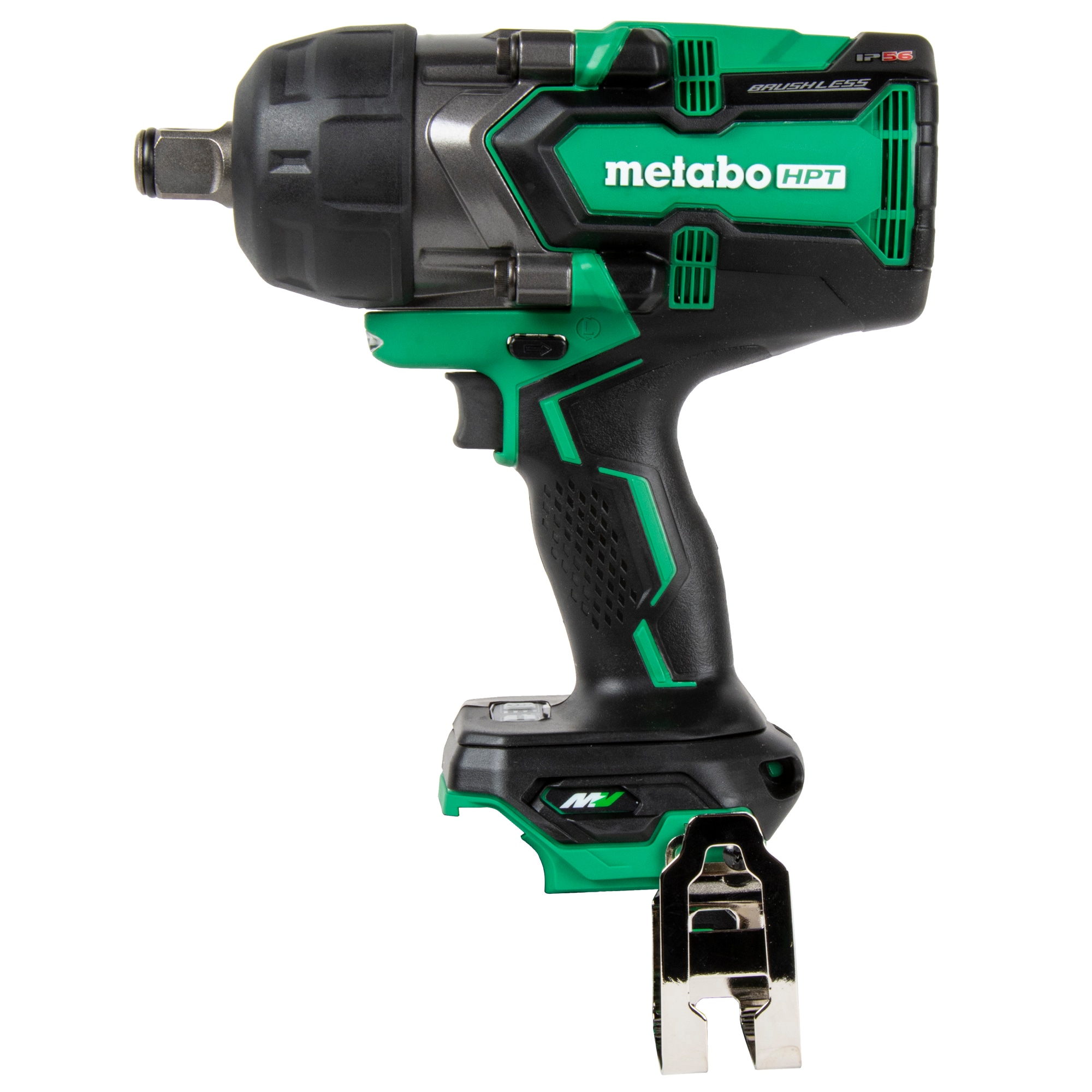 Llave de impacto inalámbrica Metabo HPT 36 voltios con variación de velocidad sin escobillas de 3/4 pulgadas, cuadro cuadrado WR36DFQ4M