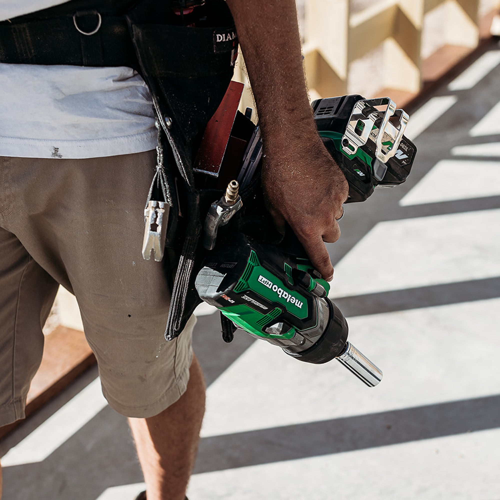 Llave de impacto inalámbrica Metabo HPT 36 voltios con variación de velocidad sin escobillas de 3/4 pulgadas, cuadro cuadrado WR36DFQ4M