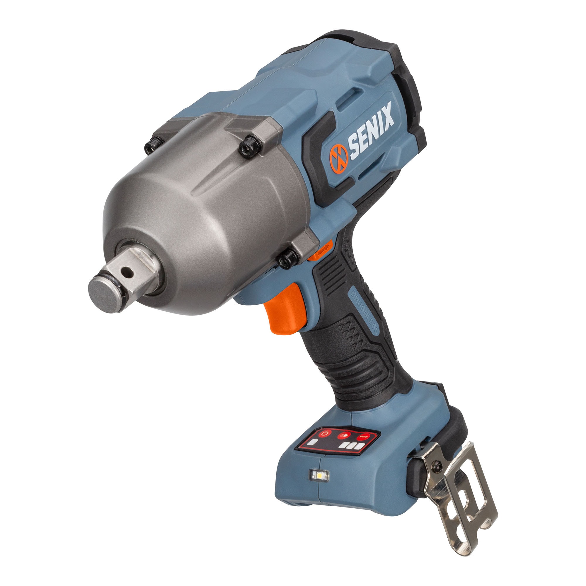 Llave de impacto inalámbrica SENIX X2 de 20 voltios con velocidad variable sin escobillas de 3/4 pulgadas PDWX2-M5-0