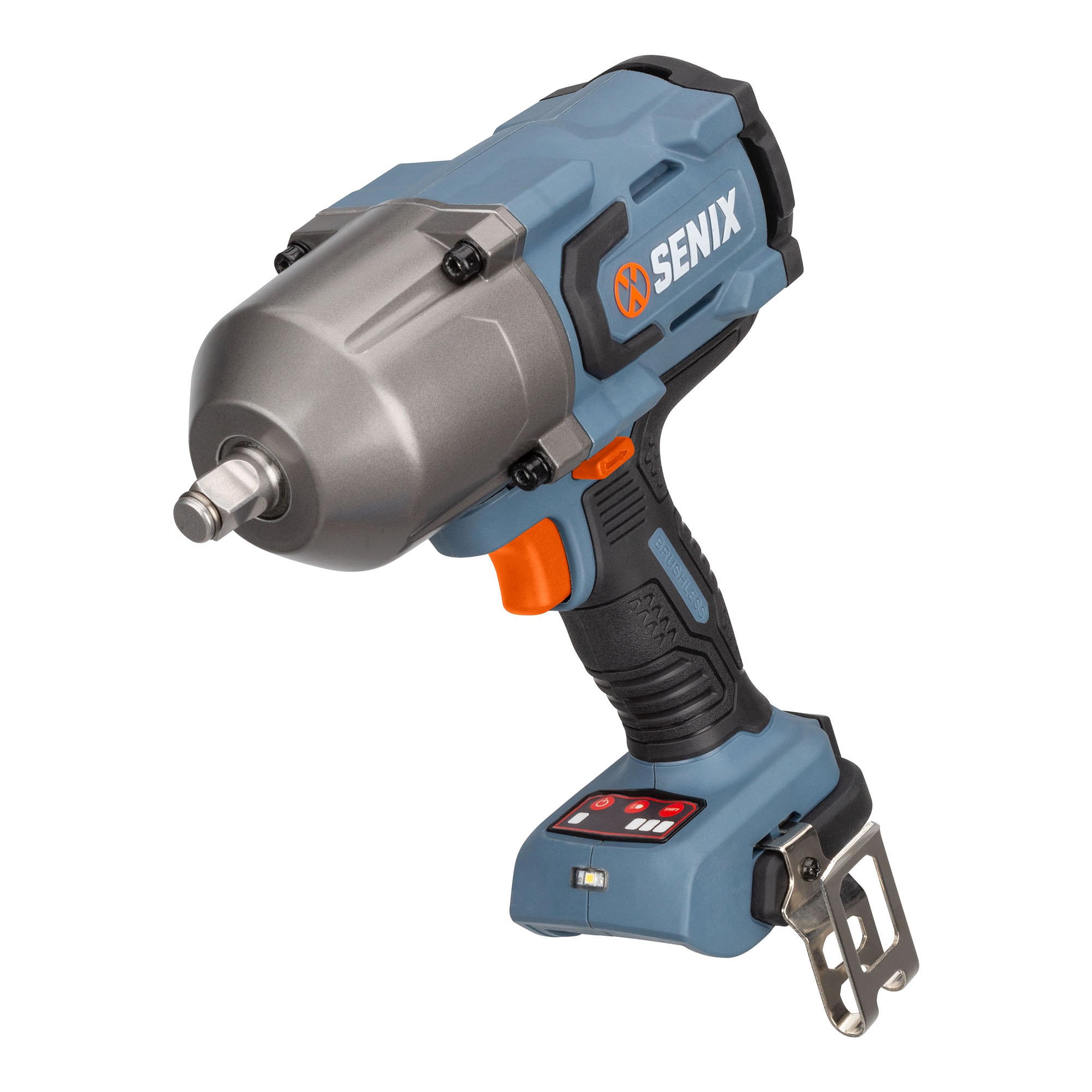 Llave de impacto inalámbrica SENIX X2 20 voltios con velocidad variable sin escobillas de 1/2 pulgada cuadrada PDWX2-M4-0