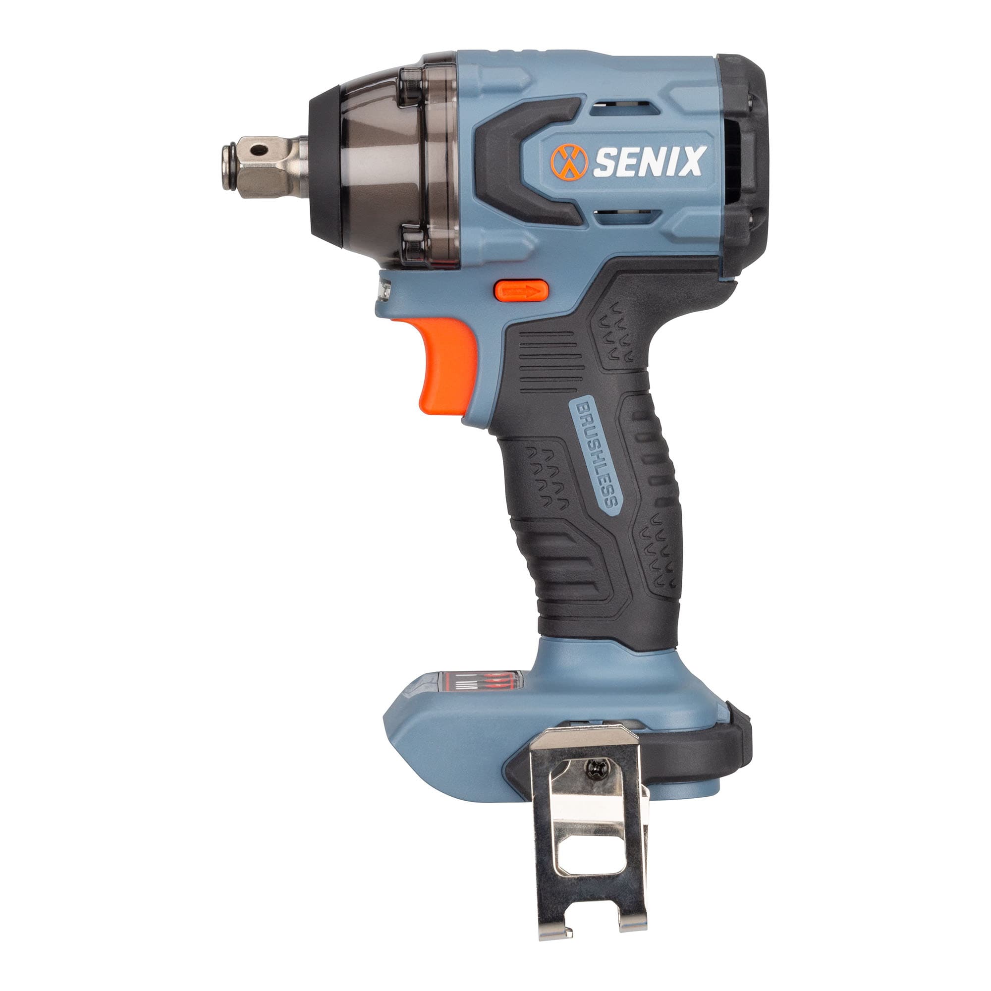 Llave de impacto inalámbrica de 1/2 pulgadas con motor sin escobillas y velocidad variable de 20 voltios SENIX X2 PDWX2-M2-0