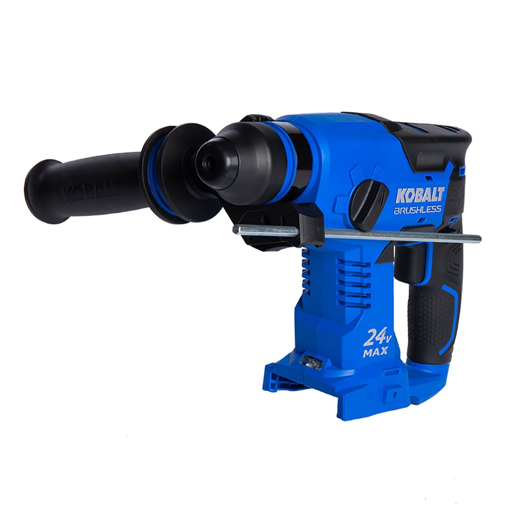 Martillo perforador rotativo inalámbrico Kobalt Brushless de 24 voltios con velocidad variable de 7/8 de pulgada SDS-plus KRH 124B-03.