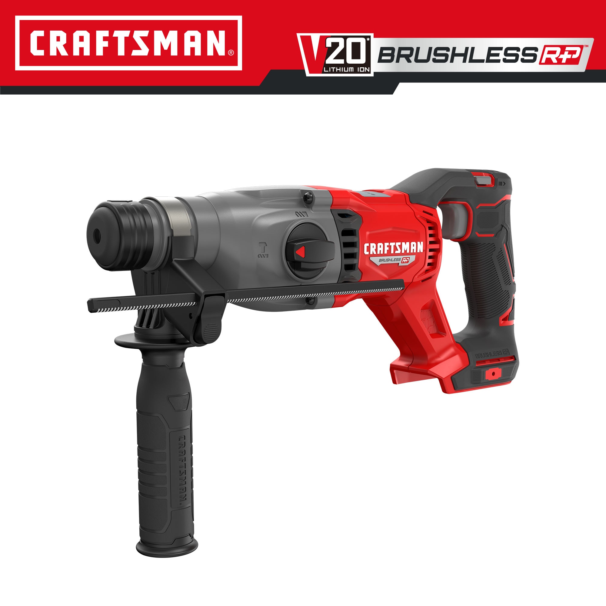 Martillo rotativo inalámbrico de velocidad variable CRAFTSMAN V20 Brushless RP de 20 voltios máximo 1 pulgada SDS-plus CMCH234B