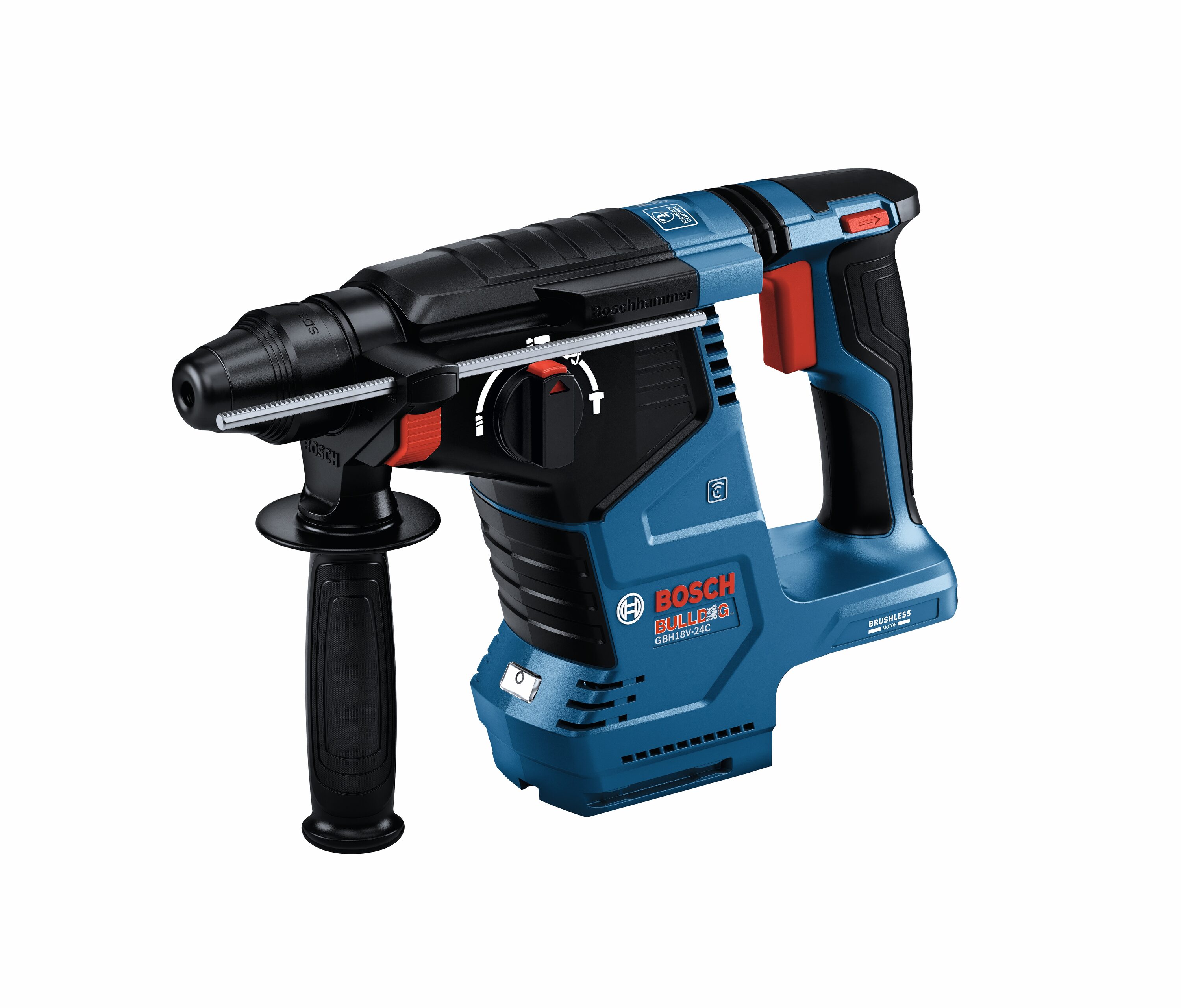 Martillo Rotativo Inalámbrico Bosch Bulldog 18-volt 8-Amp SDS-Plus SDS-plus de Velocidad Variable GBH18V-24CK24