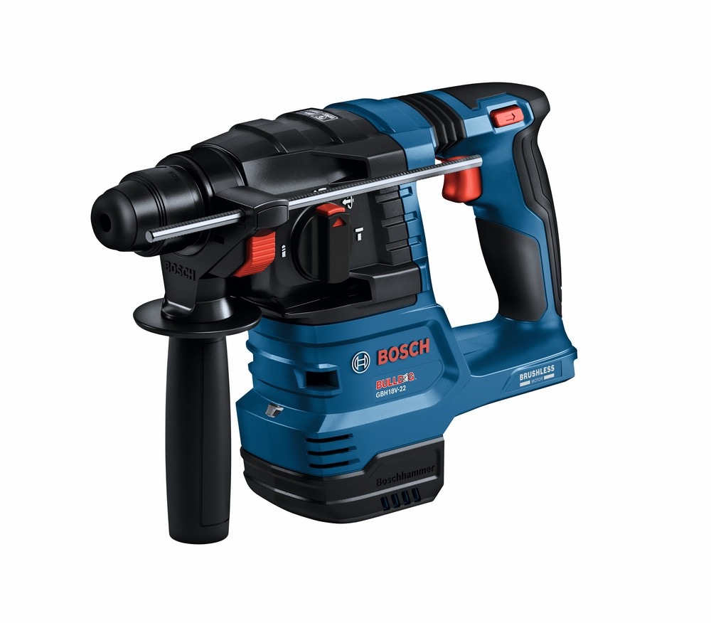 Taladro martillo rotativo inalámbrico Bosch de 18 voltios y 8 amperios con velocidad variable SDS-Plus SDS-plus GBH18V-22N
