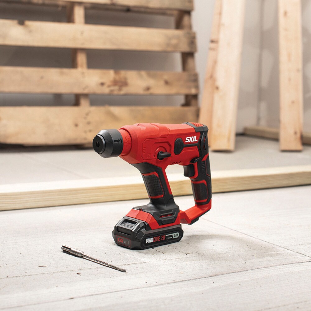 Martillo rotativo inalámbrico SKIL PWR CORE 20 de 20 voltios con velocidad variable SDS-Plus SDS-plus RH170202