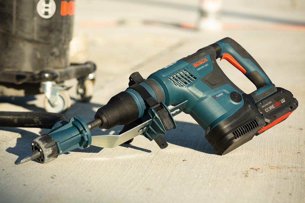 Martillo perforador rotativo inalámbrico Bosch PROFACTOR de 18 voltios y 8 amperios con velocidad variable de 1-9/16 pulgadas SDS-max GBH18V-36CK24