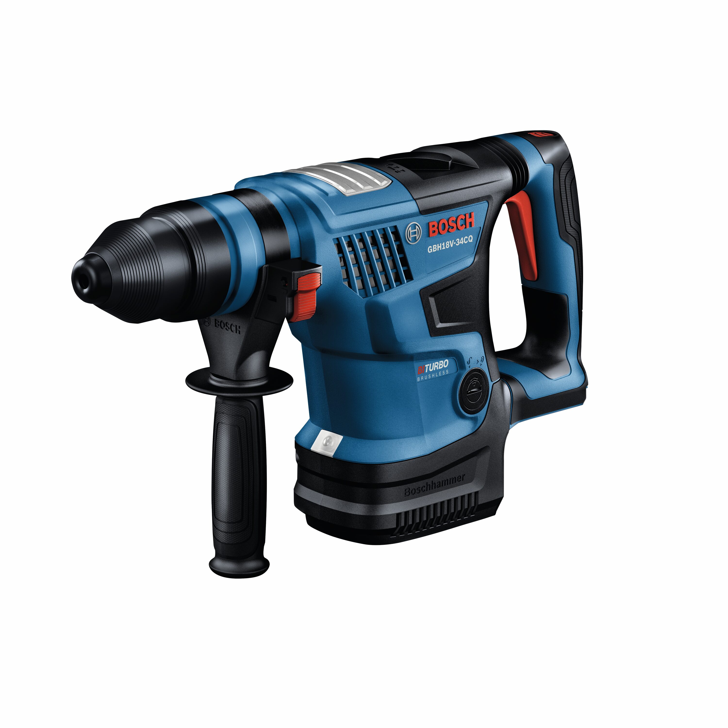 Martillo Perforador Rotativo Inalámbrico Bosch de 18 voltios y 8 amperios con velocidad variable SDS-Plus GBH18V-34CQN