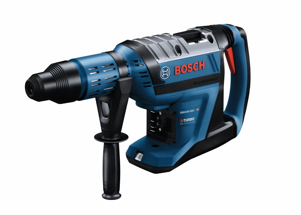 Rotomartillo inalámbrico Bosch de 18 voltios y 8 amperios SDS-Max con velocidad variable GBH18V-45CK.