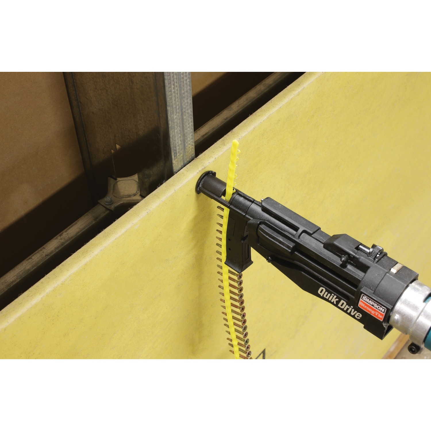 Pistola atornilladora de sujetadores colados Quik Drive 6.5-Amp PRO200G2D25K por Simpson Strong-Tie