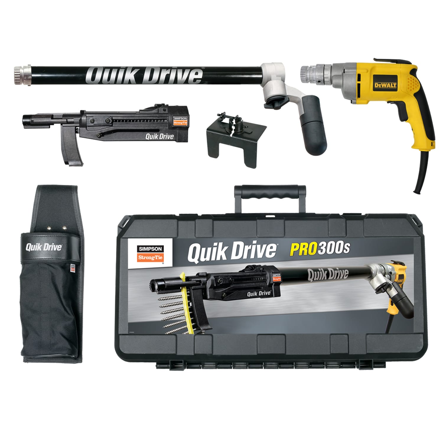 Kit de pistola atornilladora de sujetadores colados Quik Drive 6.5-Amp PRO300SD25K de Simpson Strong-Tie