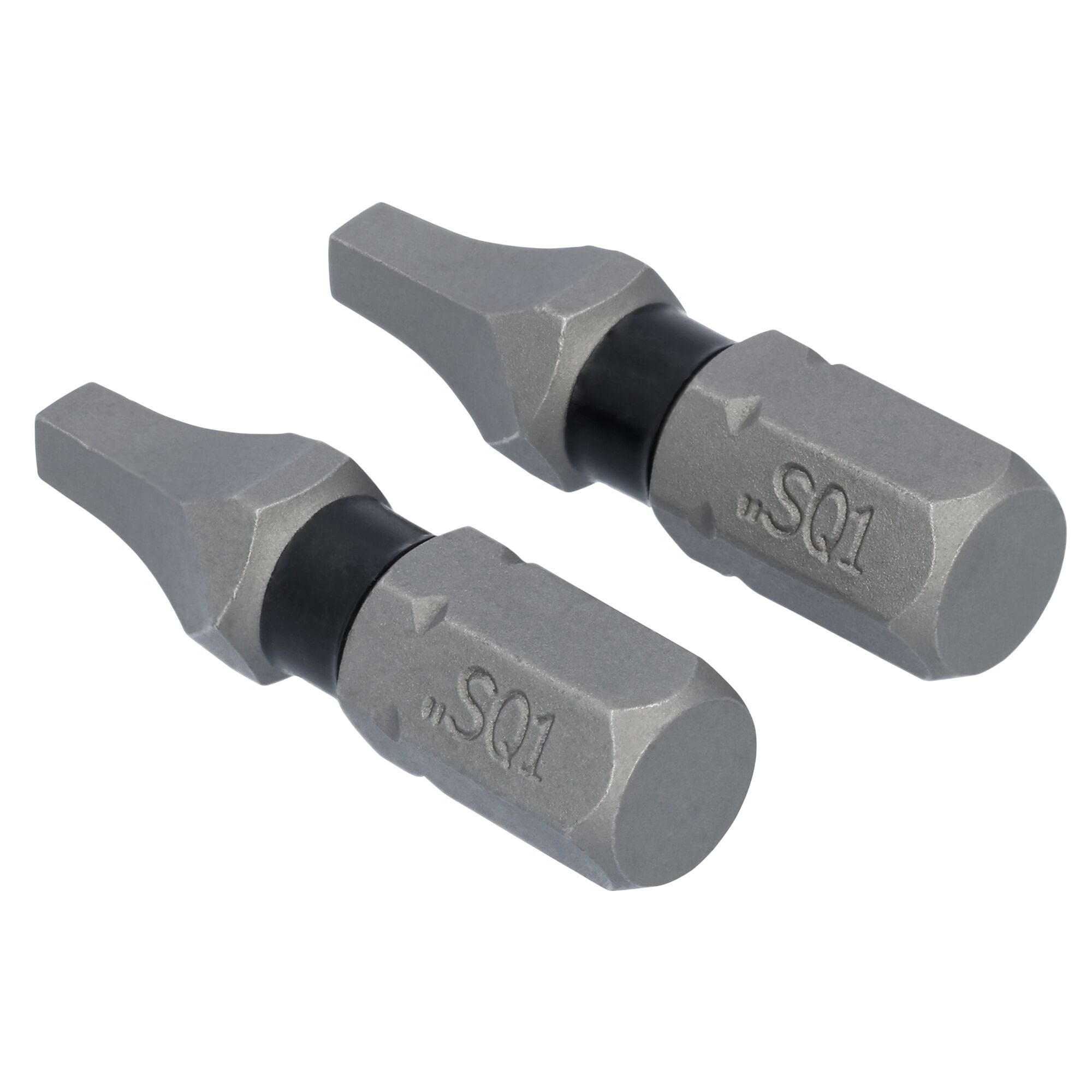 Punta de desarmador cuadrada/Robertson #1 DEWALT TOUGH GRIP de 1 pulgada - Juego de 2 piezas DWAF1SQ1TG2