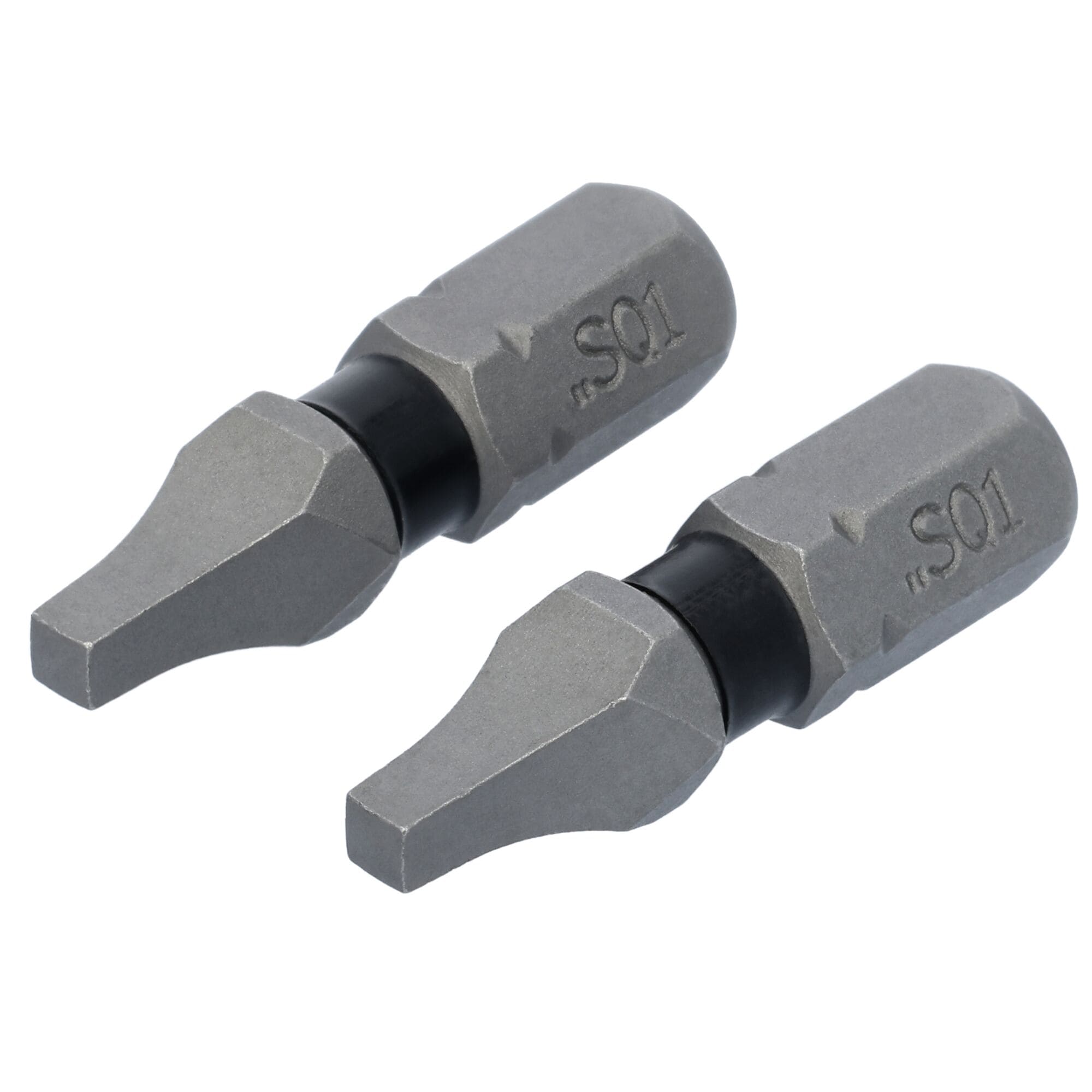 Punta de desarmador cuadrada/Robertson #1 DEWALT TOUGH GRIP de 1 pulgada - Juego de 2 piezas DWAF1SQ1TG2