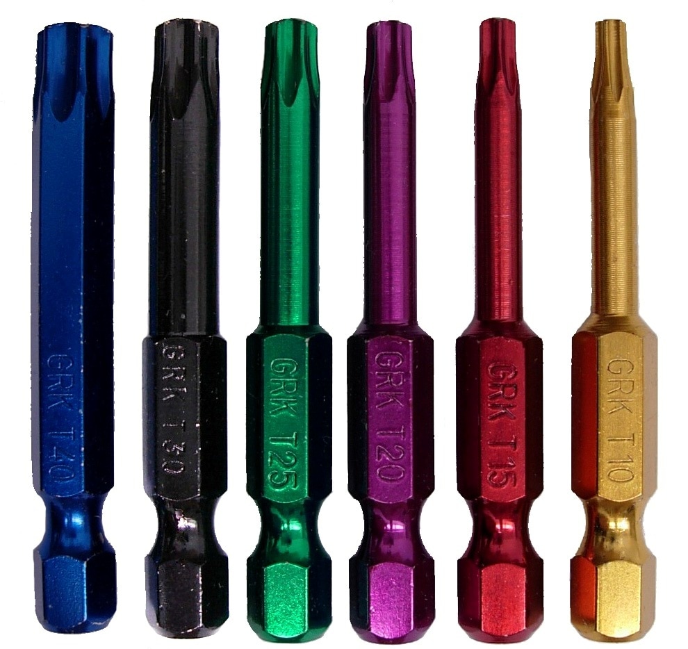 Punta de destornillador T15 Torx de 2 pulgadas GRK - Juego de 2 piezas 187427.0