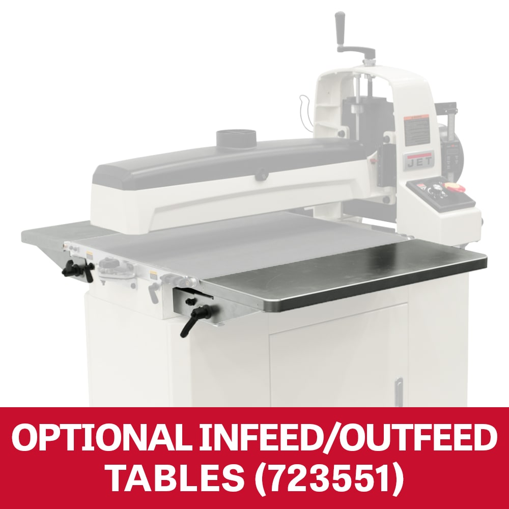 Lijadora de tambor de velocidad variable JET JWDS-2550 115 voltios 20 amperios con manejo de polvo JT9-723544CSK