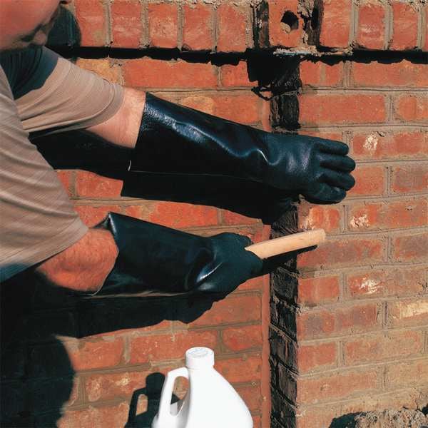 Guantes resistentes a productos químicos MCR Safety de 18", PVC, L, paquete de 12 - 6528S