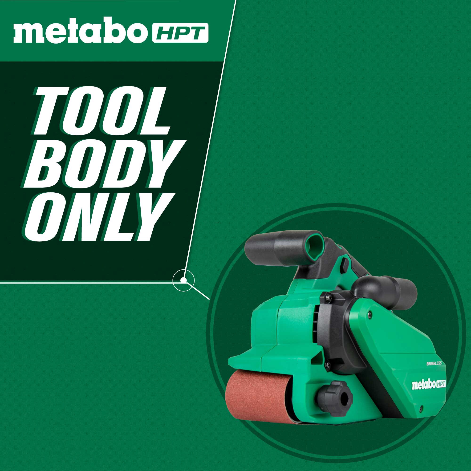 Lijadora inalámbrica con variación de velocidad y manejo de polvo Metabo HPT 36-Volt Brushless SB3608DAQ4M