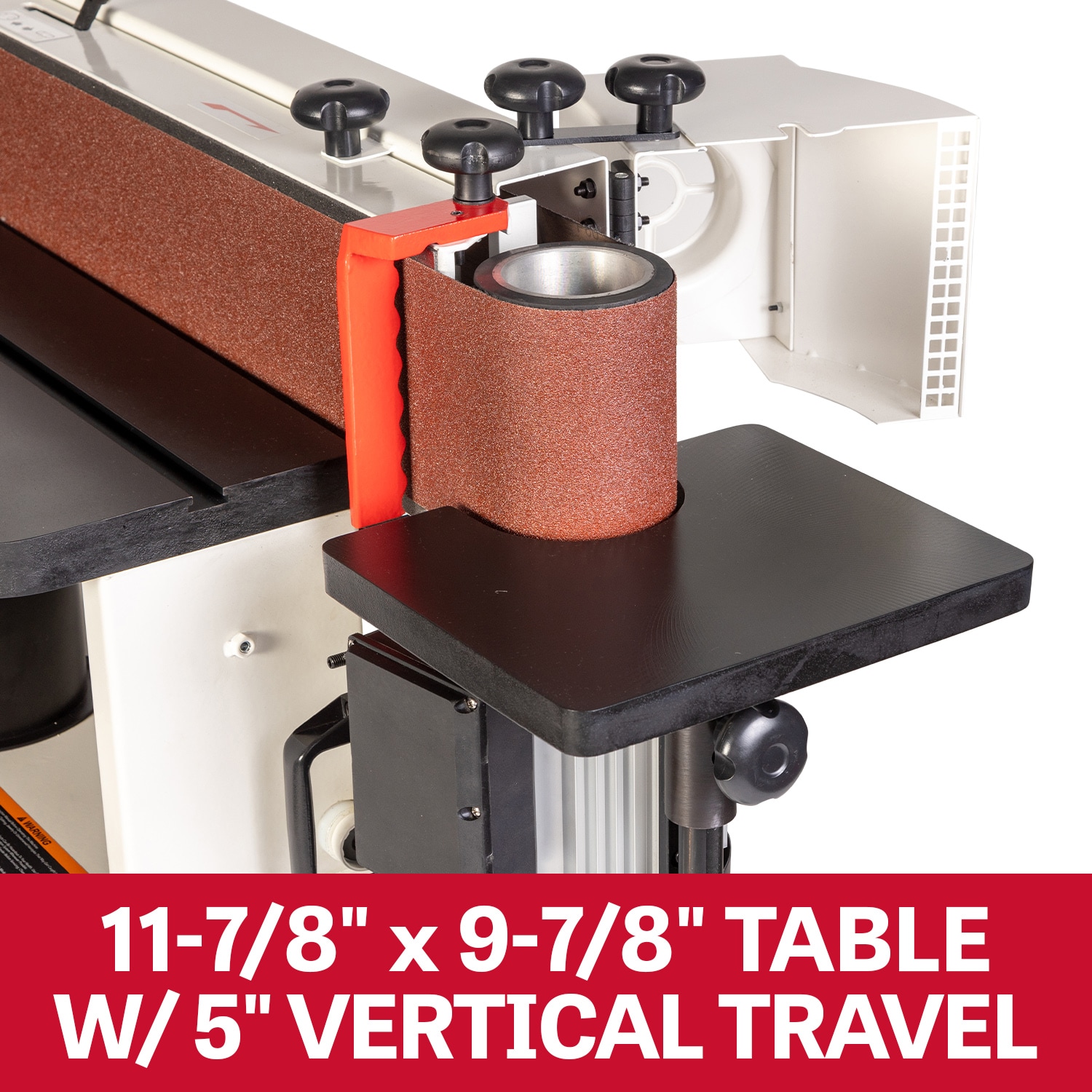 Lijadora de banda oscilante de 6" x 89" en negro jet con manejo de polvo de 115 voltios y 20 amperes JT1-1372 OES-689-BLK