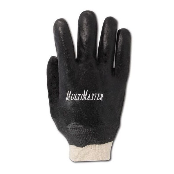 Guantes de PVC con acabado rugoso y muñequera tejida Magid MultiMaster, paquete de 12 - T1070R