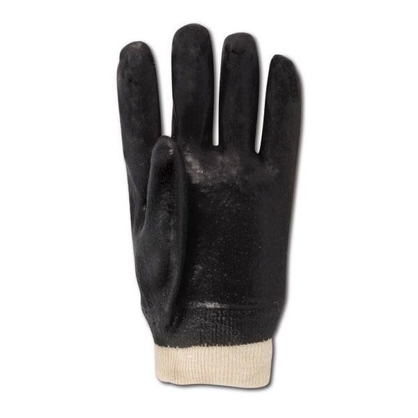 Guantes de PVC con acabado rugoso y muñequera tejida Magid MultiMaster, paquete de 12 - T1070R