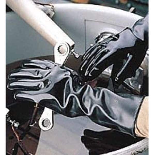 Guantes Resistentes a Químicos Showa, 10, Negro, Precio por Par - 890-10