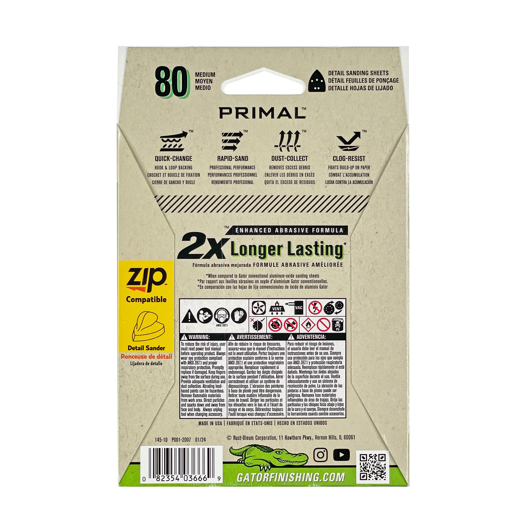 
Recarga de lija para ratón Gator 80 Grit 15pk - 15 piezas. Lija de detalle de óxido de aluminio 80-Grit, modelo 3666.