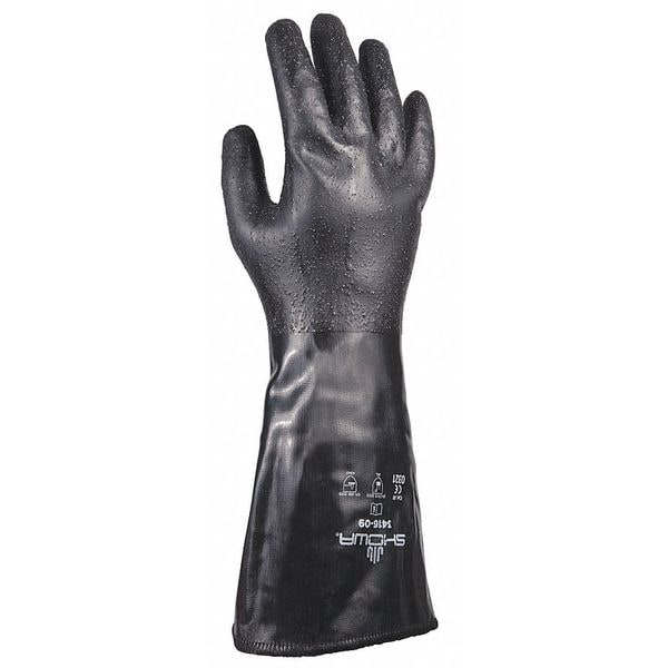 Guantes resistentes a químicos Showa de 14 pulgadas, Neopreno, M, 1 par - 3416-09