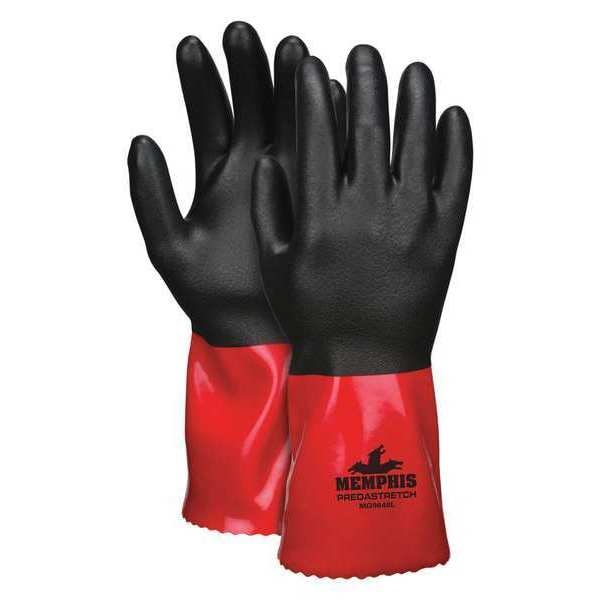 Guantes resistentes a químicos de 12" de Mcr Safety, Nitrilo, XL, paquete de 12 - MG9648XL