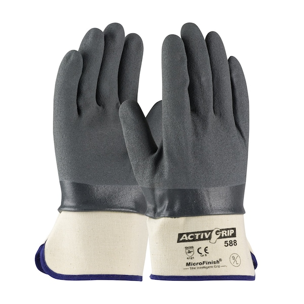 Guantes Resistentes a Químicos Pip 10-3/5", Nitrilo, L, 12PK - 56-AG588/L