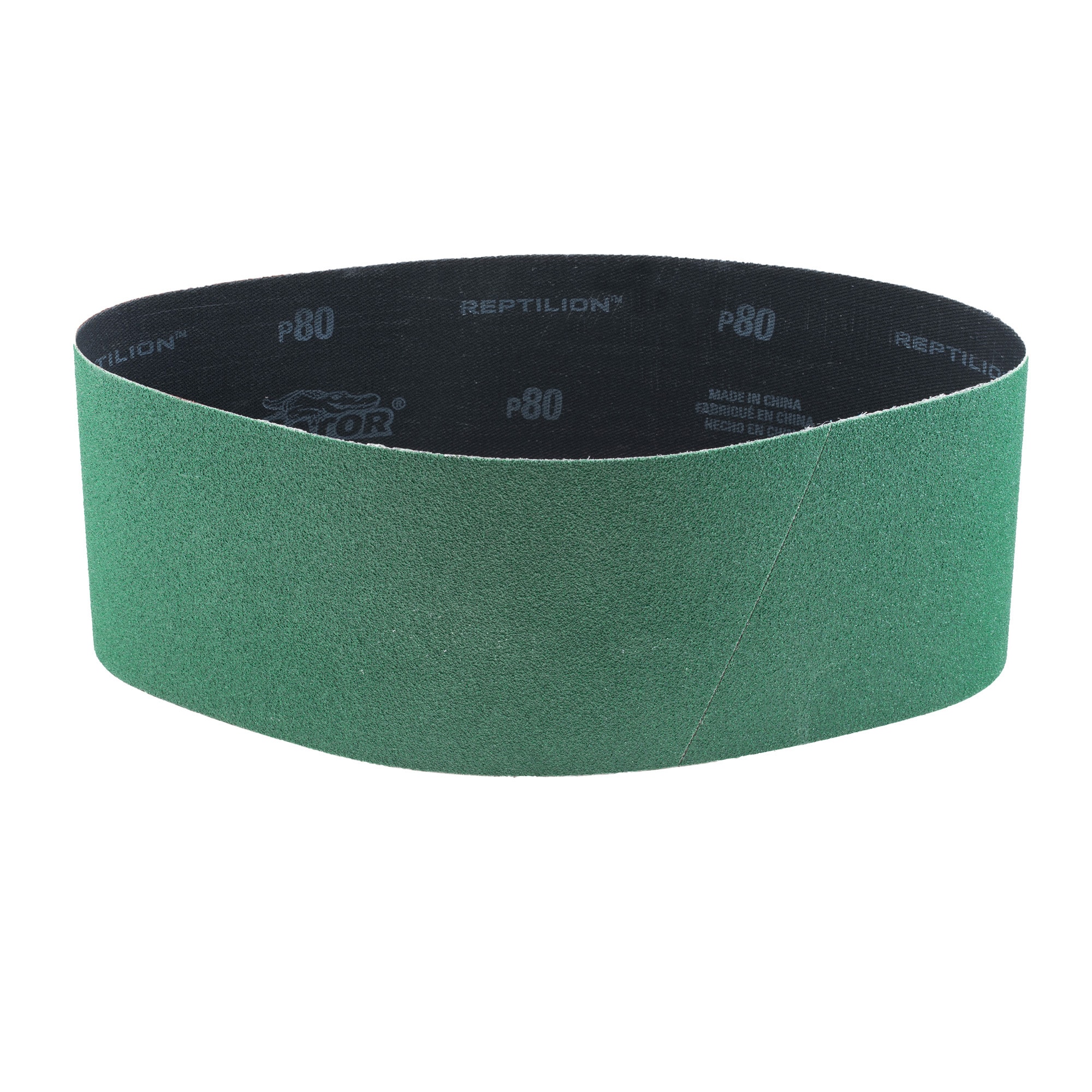 Lija de banda de óxido de circonio aluminio de 80 granos, 2 piezas Gator Reptilion 391043