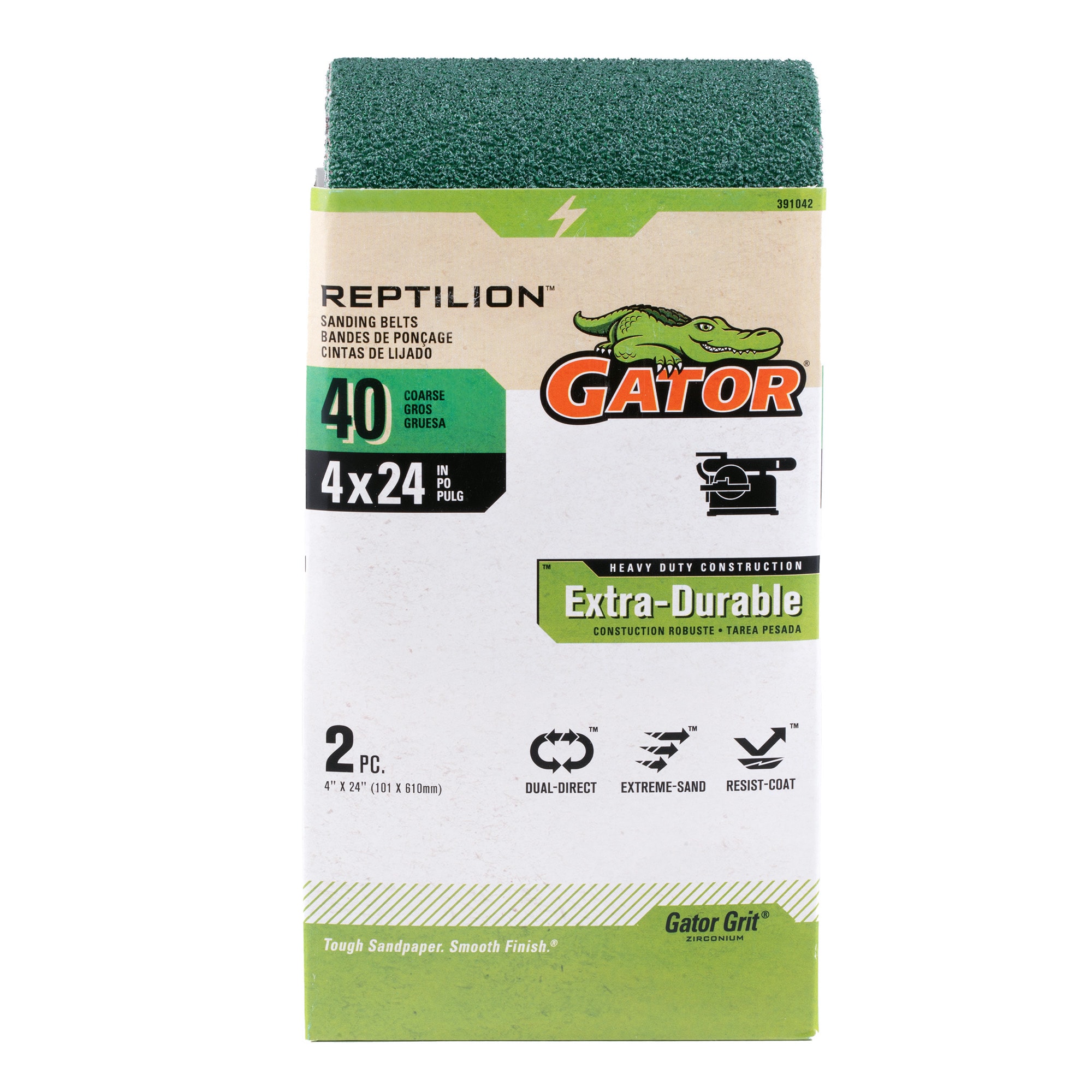 Papel de lija de cinta Gator Reptilion Zirconia alúmina 40 granos 391042