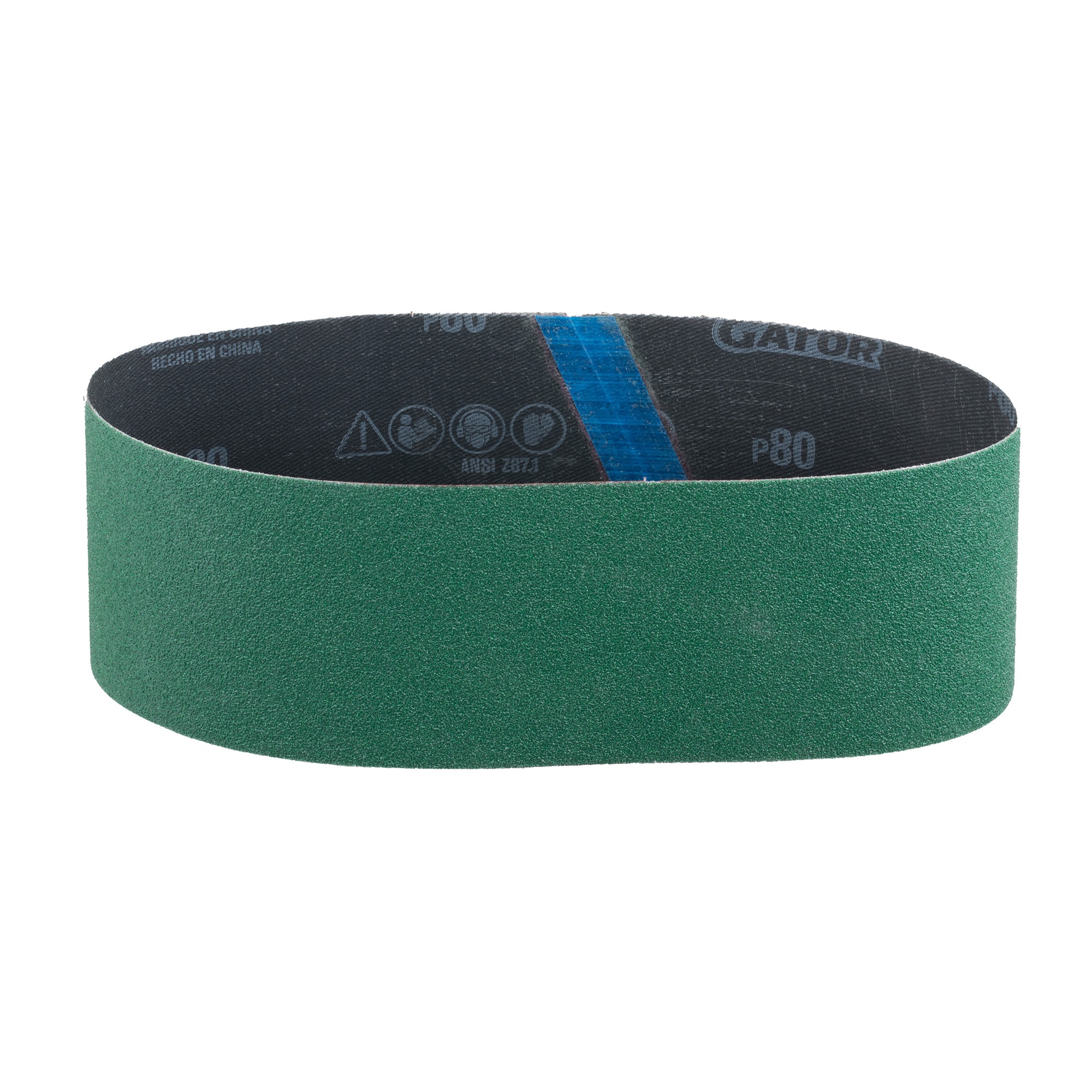 Lija de banda de zirconia alúmina de 80 granos, 2 piezas Gator Reptilion 391019