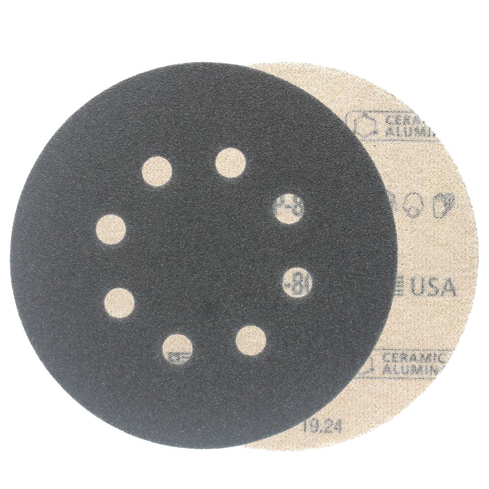 Disco de lija de cerámica de 80 granos 10 piezas CRAFTSMAN 5 en 8H H/L