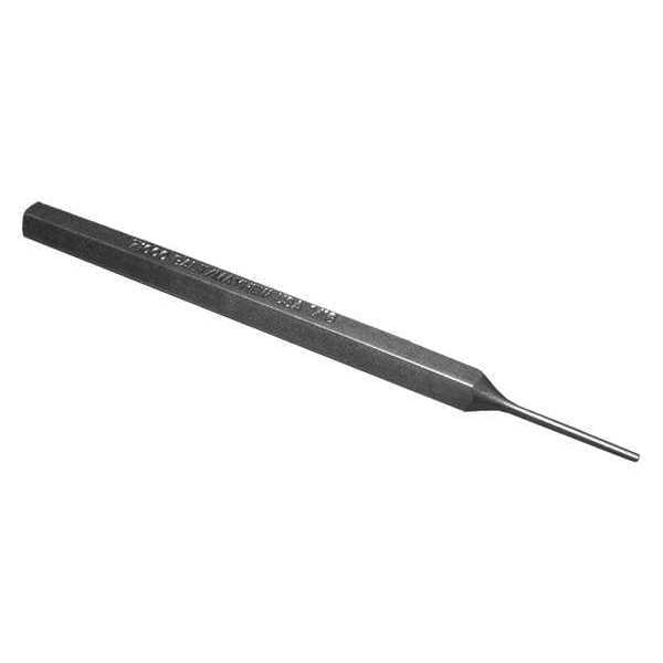 Mayhew Select Pin Punch, 4in L, 1/16in Tip, Steel - 71000
