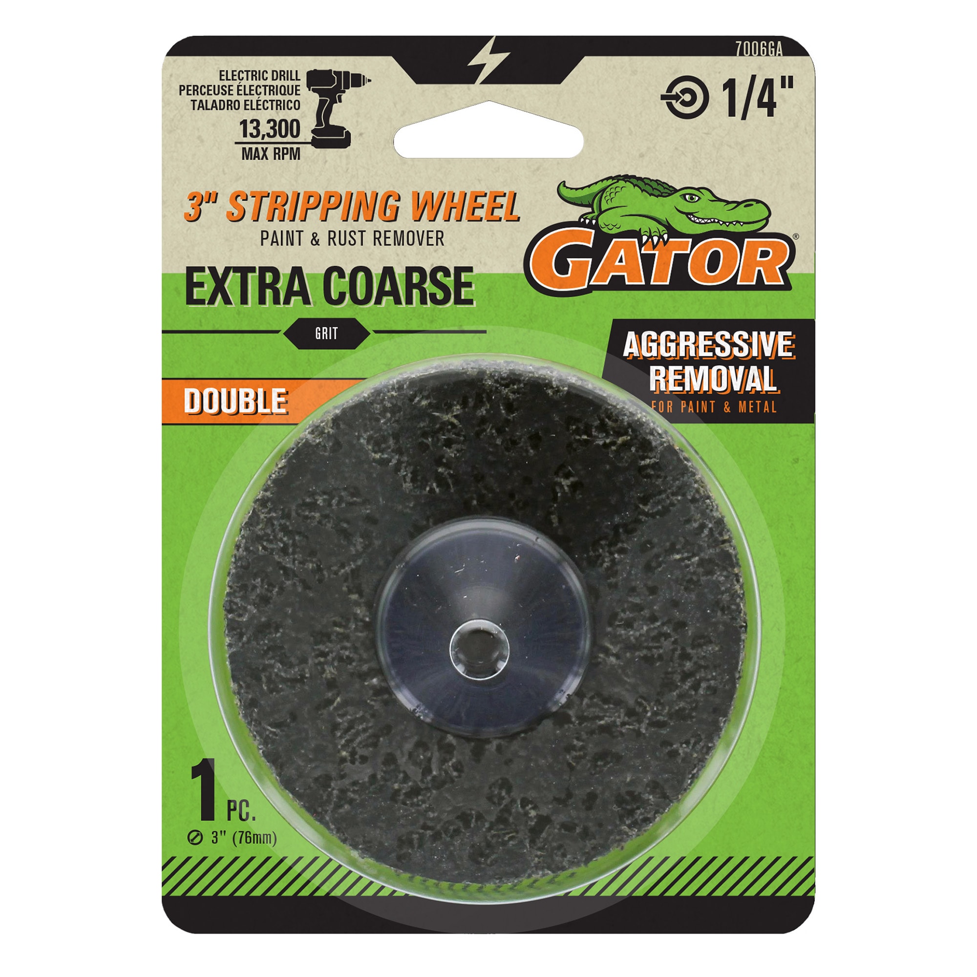 Disco de papel de lija Gator Extra Grueso de carburo de silicio de 40 granos 7006GA