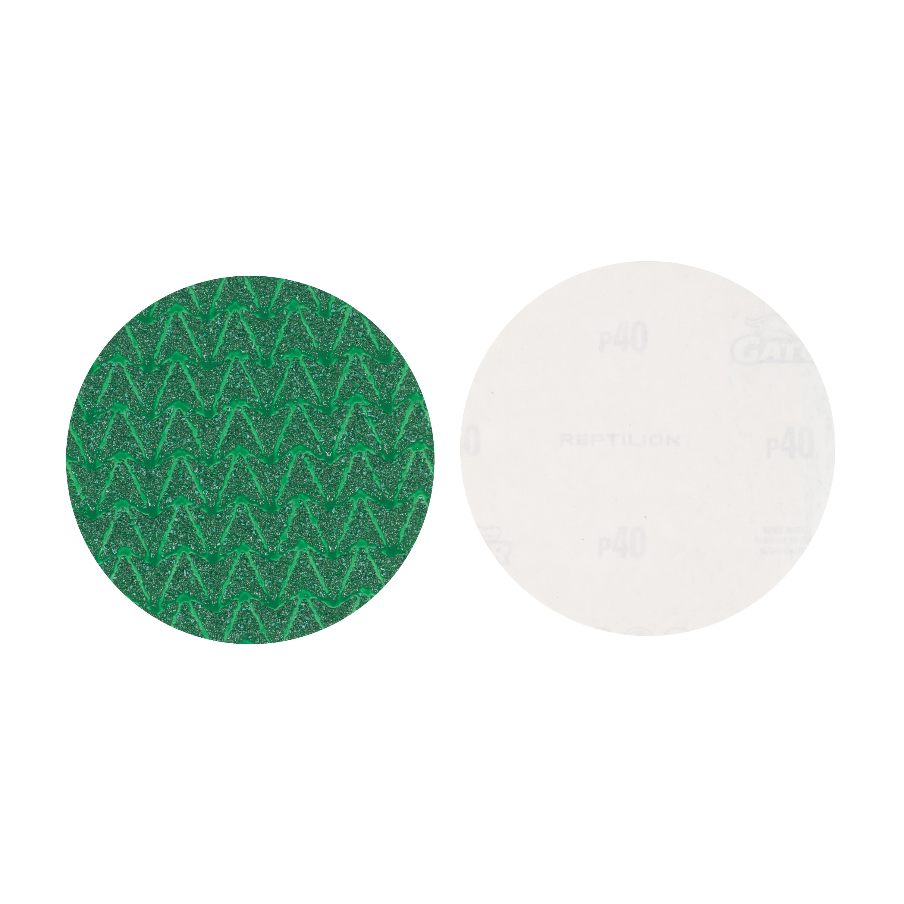 Disco de lija de cerámica de alúmina de 6 piezas Gator Reptilion PSA 40, grano 40