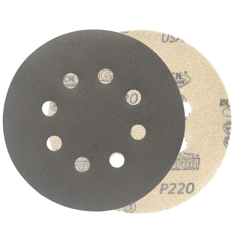 Disco de lija de cerámica alúmina de 220 granos 10 piezas CRAFTSMAN 5 en 8H H/L Cer Disco 220 Grt 10pk