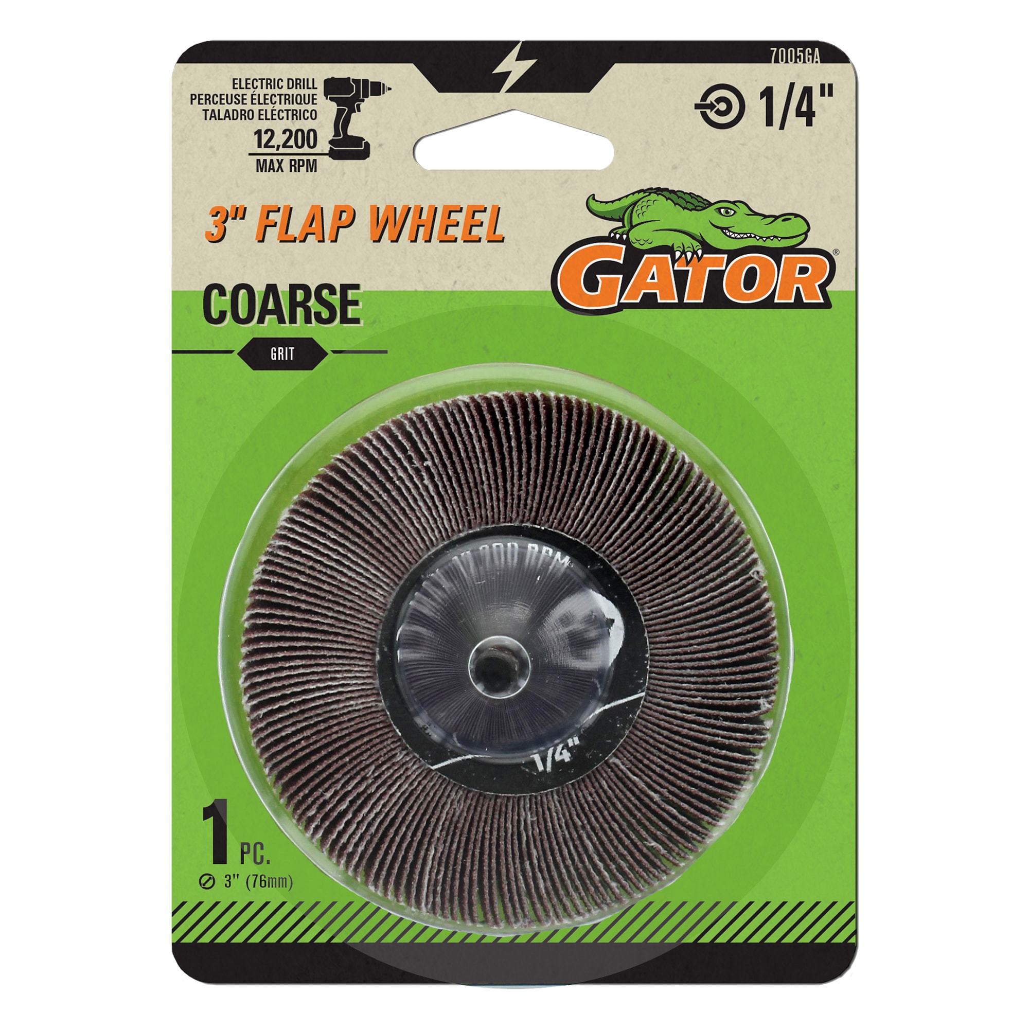 Papel de lija de disco con grano grueso de óxido de aluminio Gator 80 - 7005GA