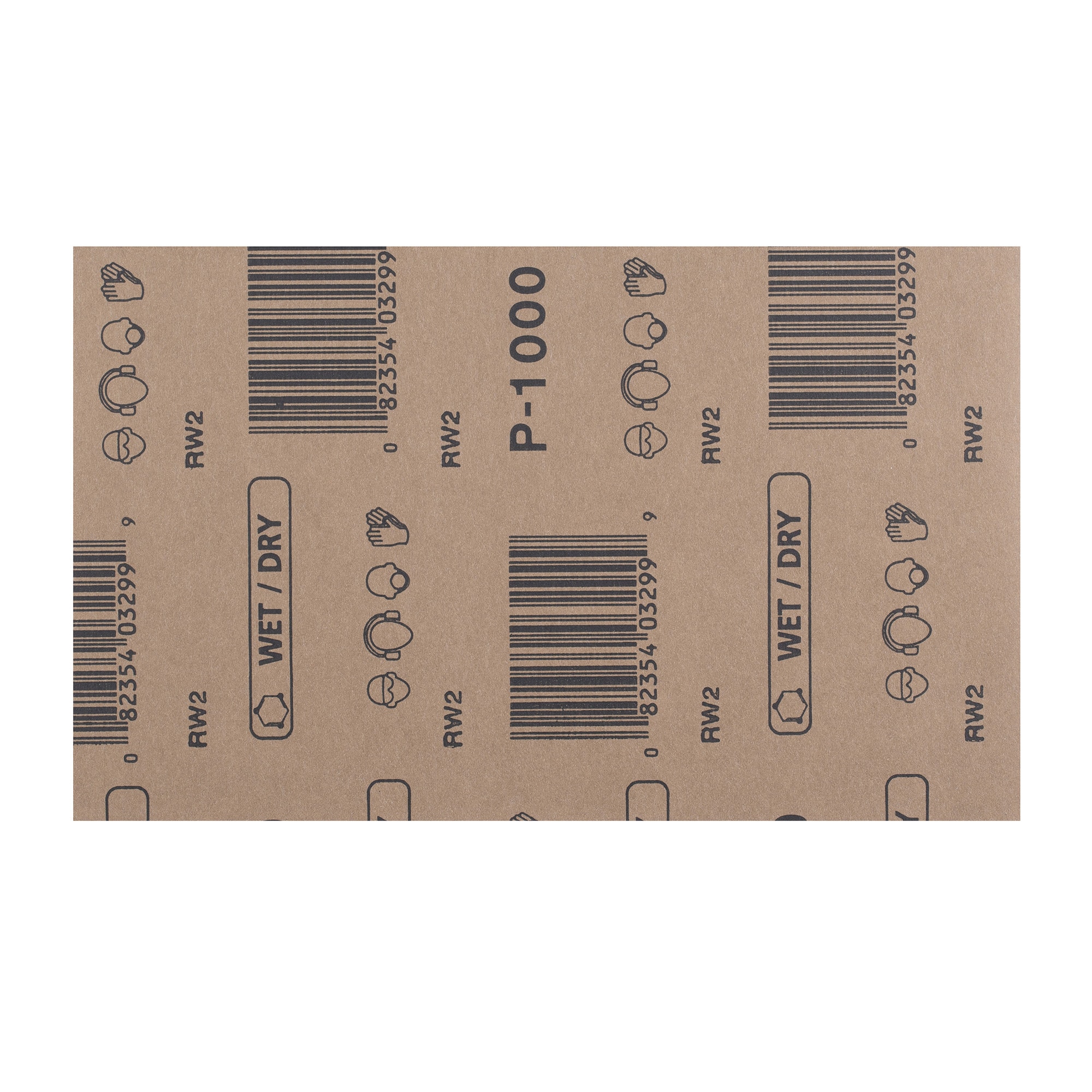 Lija de papel de carburo de silicio de grano 600 de 6 piezas Gator Obsidion 391107