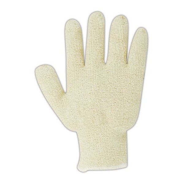 Guantes de felpa ligeros de color natural TerryMaster de Magid, paquete de 12 - PT920R