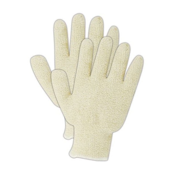 Guantes de felpa ligeros de color natural TerryMaster de Magid, paquete de 12 - PT920R