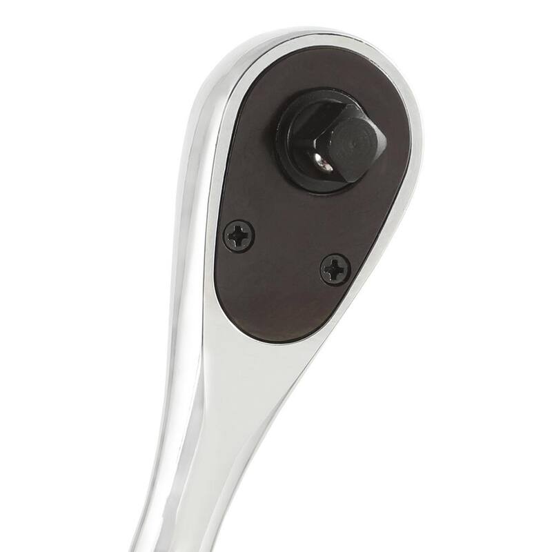 Set de herramientas de mecánico con llave de trinquete y dado Milwaukee de 1/4 de pulgada SAE/métrico con llave de trinquete extendida de 9 pulgadas de 1/4 de pulgada (51 piezas) - 48-22-9004-48-22-9005