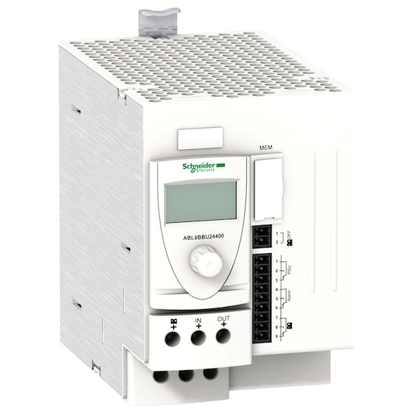 Módulo de control de batería Schneider Electric, 24 a 28.8V DC, 24V DC, 40A, riel DIN - ABL8BBU24400