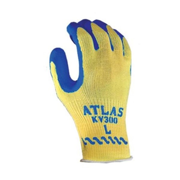 Mejor Dispensador de Guantes T- Revestimiento de Palma de Caucho Natural- Docena de 12- 845-KV300L-09