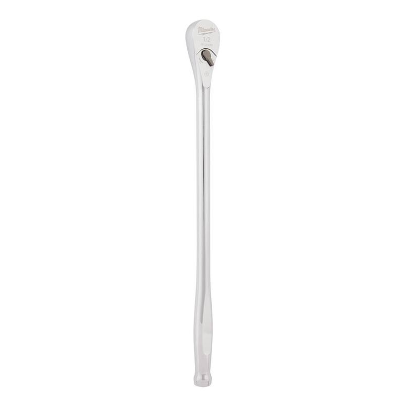 Set de herramientas mecánicas Milwaukee de 1/2 pulgadas de accionamiento SAE/métrico con trinquete y dados, incluye trinquete de 18 pulgadas de accionamiento de 1/2 pulgadas (48 piezas) - 48-22-9010-48-22-9050.